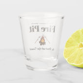 Funny Familienname Fire Pit Personalisiert Schnapsglas (Rückseite)