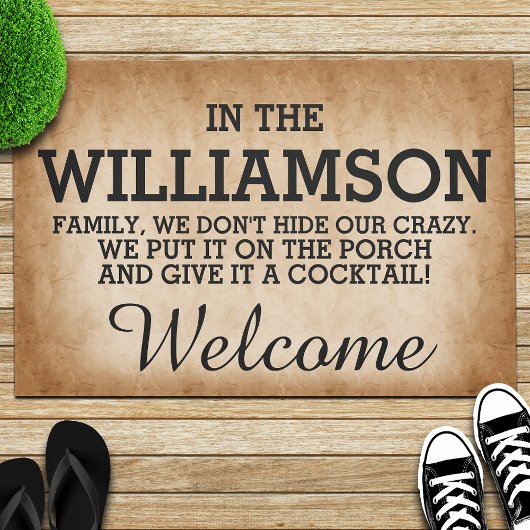 Funny Familienname Fußmatte