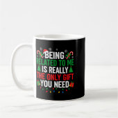 Funny Family Christmas Being Related To Me Xmas Kaffeetasse (Links)