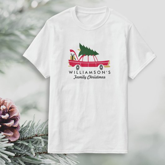 Funny Family Christmas Bringing Zuhause Xmas Tree T-Shirt