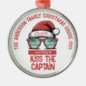 Funny Family Christmas Cruise Ornament Aus Metall (Vorne)