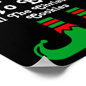 Funny Family Christmas Most Likely To Elf Poster (Ecke)