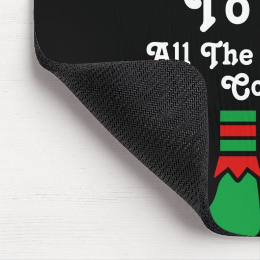 Funny Family Christmas Most Likely To Elf T Shirt Mousepad (Ecke)