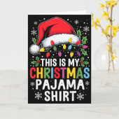 Funny Family Christmas Pajamas This Is My Christma Karte (Gelbe Blume)