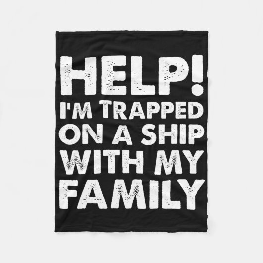 Funny Family Cruise Shirt Matching Vacation Cruisi Fleecedecke (Vorderseite)