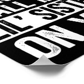 Funny Family Don't Make Me Call My Lil' Sister  Poster (Ecke)