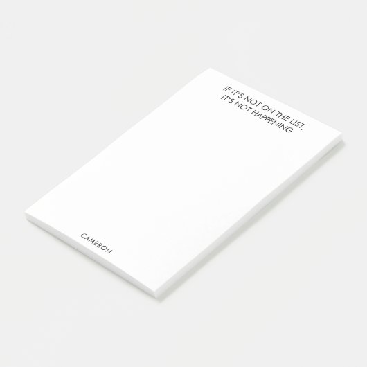 Funny Family Erinnerung zu tun, Individuelle Name Post-it Klebezettel (angewinkelt)