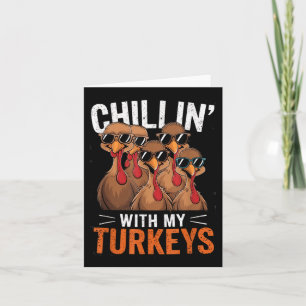 Funny Family Erntedank - Chillin mit meiner Türkei Karte