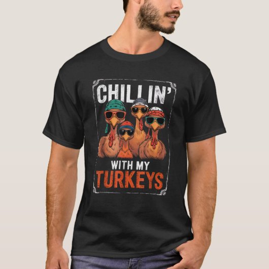 Funny Family Erntedank Chilly mit meinen Truthühne T-Shirt (Vorderseite)