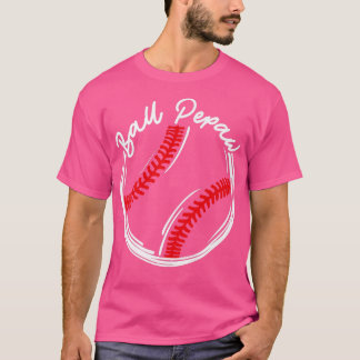 Funny Family Fathers Day Baseball Pepaw Baseball L T-Shirt