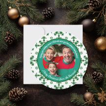 Funny Family Foto gefüllt mit Joy Green & White