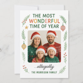 Funny Family Fun Customizable Christmas Card Feiertagskarte