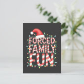 Funny Family Fun Funny Matching Outfit Einladungspostkarte (Stehend Vorderseite)