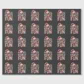Funny Family Fun Funny Matching Outfit Geschenkpapier (Flach)