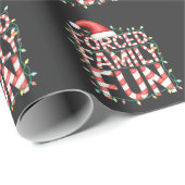 Funny Family Fun Funny Matching Outfit Geschenkpapier (Rolleneckpunkt)