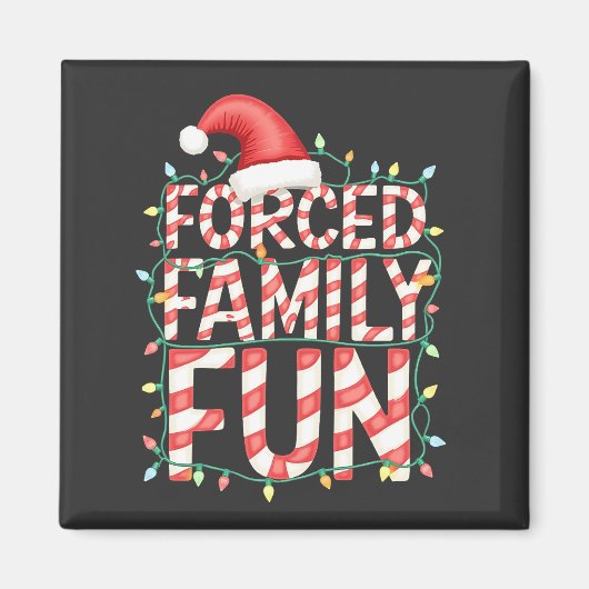 Funny Family Fun Funny Matching Outfit Magnet (Vorne)