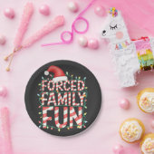 Funny Family Fun Funny Matching Outfit Pappteller (Party)