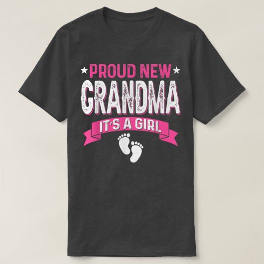 Funny Family Gender Reveal Proud neue Oma ist es T-Shirt (Design vorne)