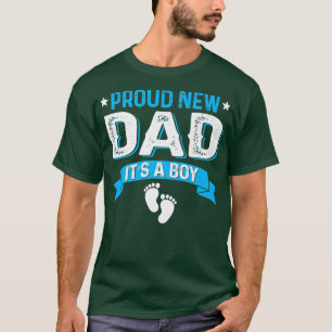 Funny Family Gender Reveal Proud New Dad Es ist ei T-Shirt