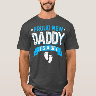Funny Family Gender Reveal Proud New Daddy Es ist T-Shirt