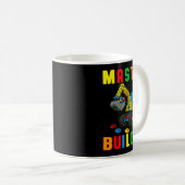 Funny Family Master Builder Building Bricks Blocks Kaffeetasse (VorderseiteRechts)