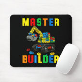 Funny Family Master Builder Building Bricks Blocks Mousepad (Mit Mouse)