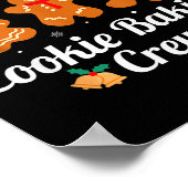 Funny Family Matching Christmas Tee Cookie Baking  Poster (Ecke)