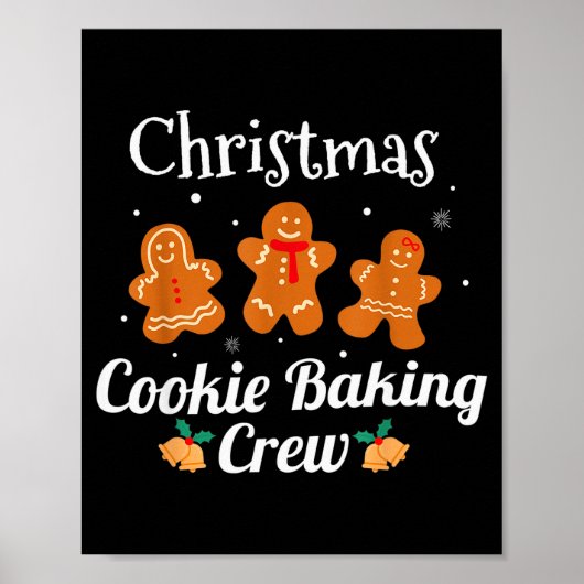 Funny Family Matching Christmas Tee Cookie Baking  Poster (Vorne)