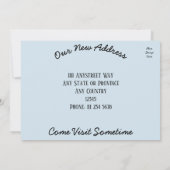 Funny Family Move Änderung der Adresse Postkarte - (Rückseite)
