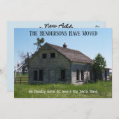 Funny Family Move Änderung der Adresse Postkarte - (Vorne/Hinten)