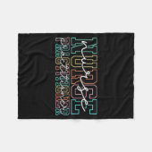 Funny Family Nurse Practitioner Np Nursing Day Nur Fleecedecke (Vorderseite (Horizontal))