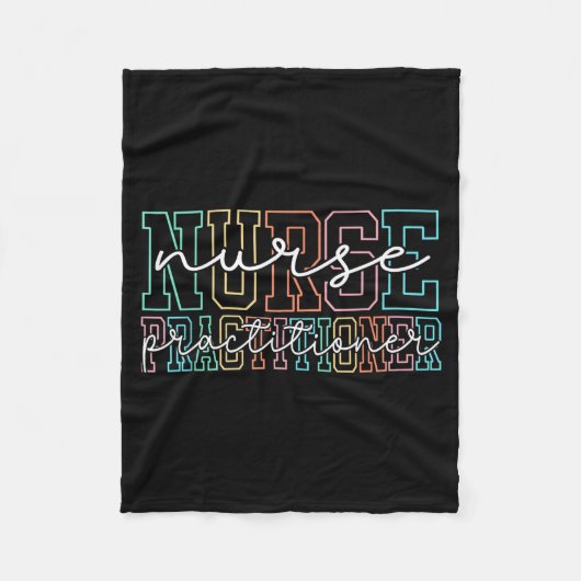 Funny Family Nurse Practitioner Np Nursing Day Nur Fleecedecke (Vorderseite)