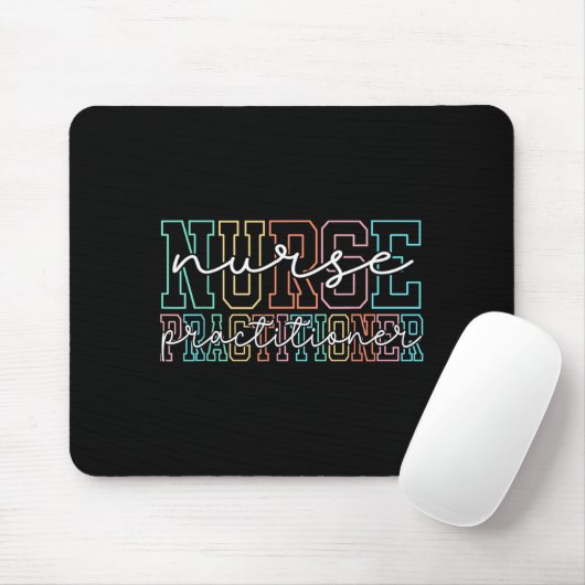 Funny Family Nurse Practitioner Np Nursing Day Nur Mousepad (Mit Mouse)