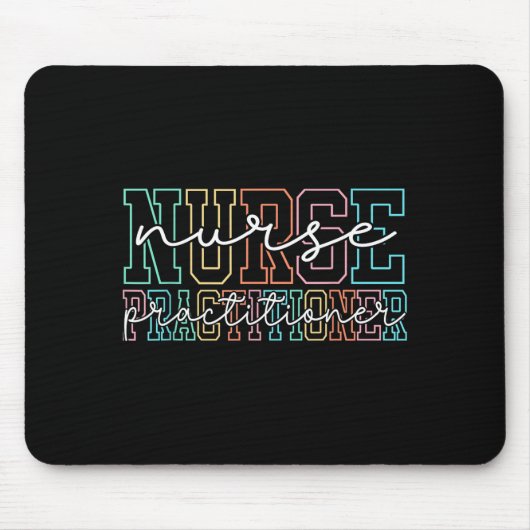 Funny Family Nurse Practitioner Np Nursing Day Nur Mousepad (Vorne)