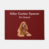 Funny Family Pet Cocker Spaniel Hund Thema Fußmatte (Vorderseite)
