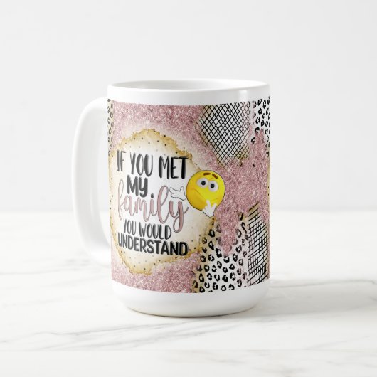 Funny Family Sarcastic Geschenk Kaffeetasse (Vorderseite Links)