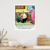 Funny Family Spaß Caulging Incident Poster (Küche)