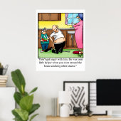 Funny Family Spaß Caulging Incident Poster (Heimbüro)