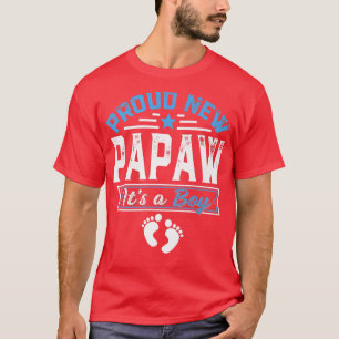 Funny Family Stolz New Papaw Es ist ein Junge Gesc T-Shirt