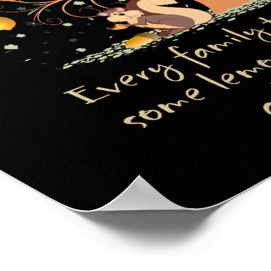 Funny Family Tree Poster (Ecke)