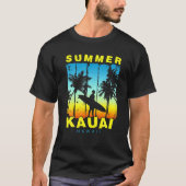Funny Family Vacation Hawaii Kauai Sunset Beach T-Shirt (Vorderseite)