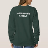 Funny family Wiedersehen Ansammlung Sweatshirt (Rückseite)