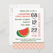 Funny Family Wiedersehen Design Ankündigung Postca (Vorne/Hinten)