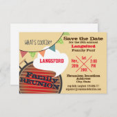 Funny Family Wiedersehen Design Save the Date (Vorne/Hinten)
