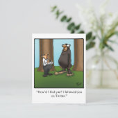 Funny Family Wiedersehen Einladungen (Stehend Vorderseite)