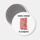 Funny family Wiedersehen Magnet (Vorderseite/Rückseite)