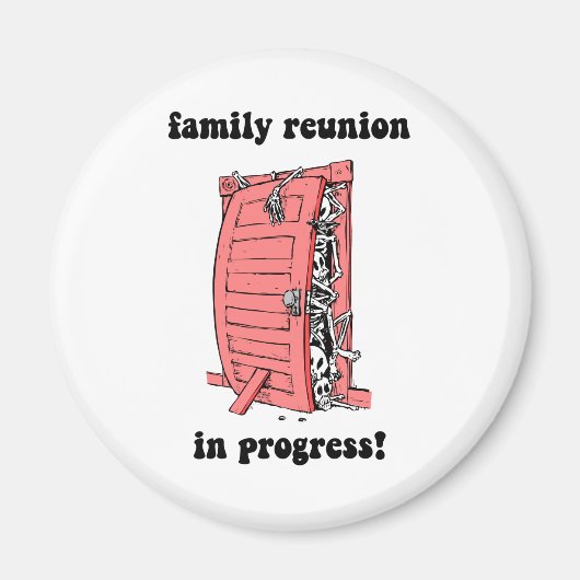 Funny family Wiedersehen Magnet (Vorne)