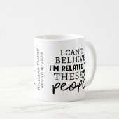 Funny Family Wiedersehen Name Jahr Kaffee Tasse (VorderseiteRechts)