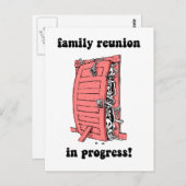 Funny family Wiedersehen Postkarte (Vorne/Hinten)