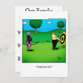 Funny Family Wiedersehen Spaß Einladungen (Vorne/Hinten)